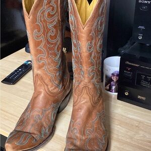 CAVENDER’S leather Brown Western Cowboy Boots